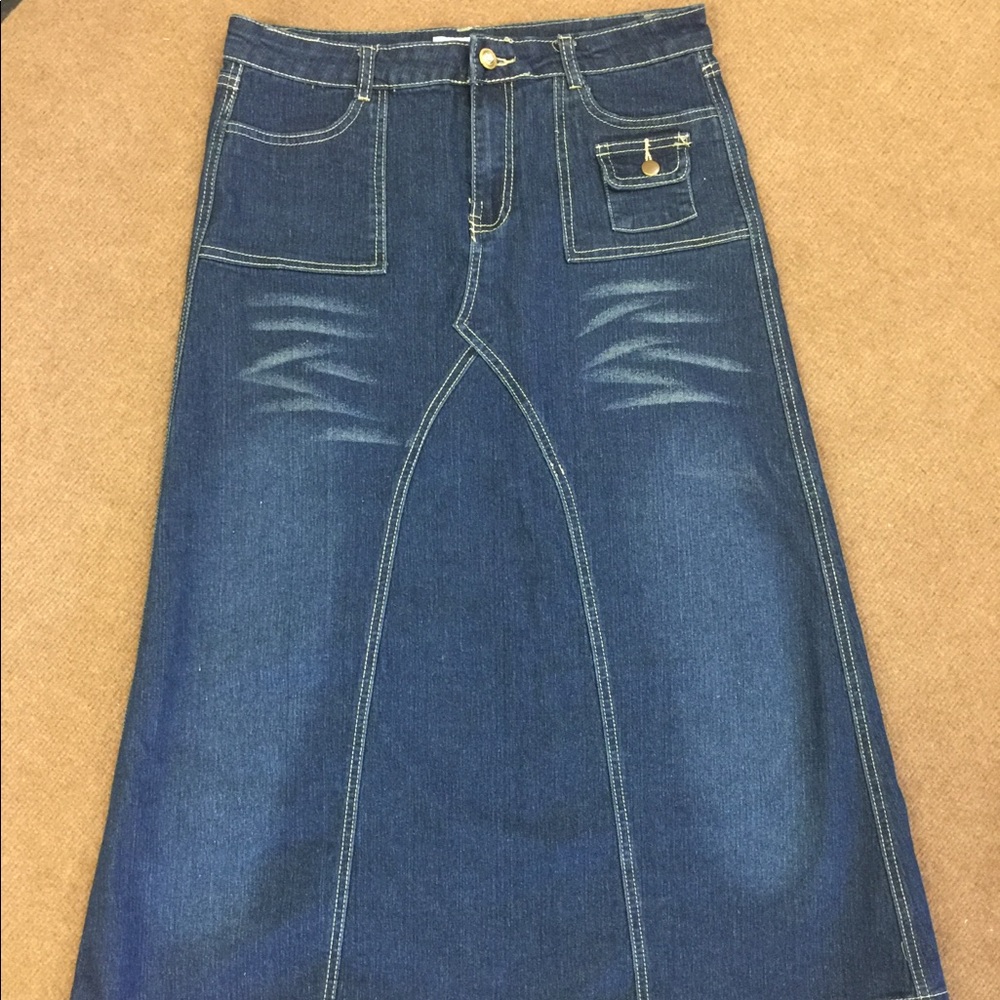Cato maxi jean skirt.